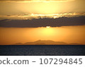 Sunset over the sea 107294845