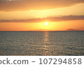 Sunset over the sea 107294858