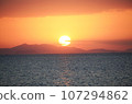 Sunset over the sea 107294862