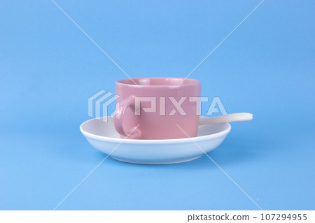 Vegetarian and vegan healthy lifestyle concept. Raw vegetables and fruits with empty plate over rustic background 107294955