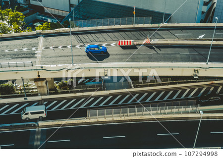 橫濱錦江交會處附近的首都高速公路俯視圖 2023 b-4 電影風格 橫濱錦江交會處附近的首都高速公路俯視圖 2023 b-4 電影風格 107294998