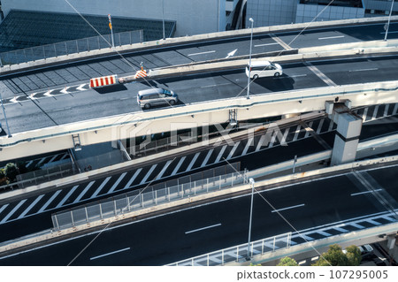 首都高速橫濱錦江交會處附近俯視圖 2023 C-2 冷色 107295005