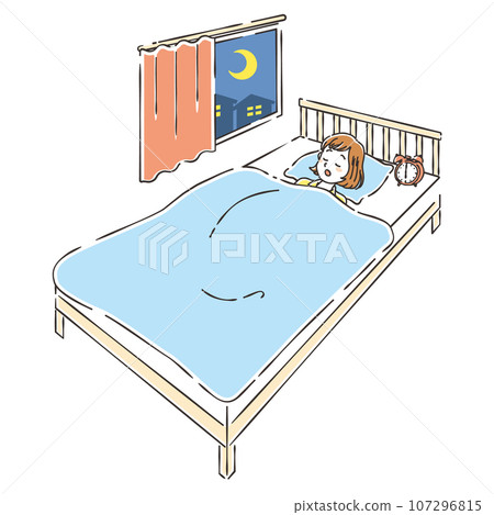 young woman sleeping young woman sleeping 107296815