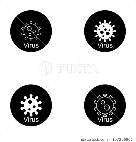 virus icon vector-插圖素材 [107296965] - PIXTA圖庫