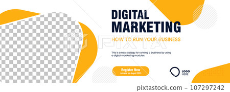 Business webinar social media post template design and used in digital Marketing concepts banner template design 107297242