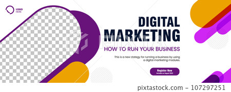 Business webinar social media post template design and used in digital Marketing concepts banner template design 107297251