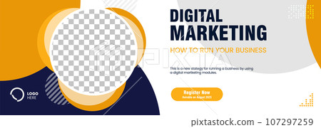 Business webinar social media post template design and used in digital Marketing concepts banner template design 107297259