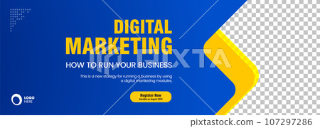 Business webinar social media post template design and used in digital Marketing concepts banner template design 107297286