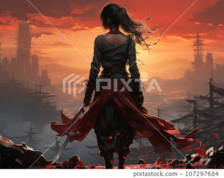 Abstract church religious fresco based on the Last Supper in African style AI Abstract church religious fresco based on the Last Supper in African style AI 107297684