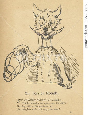 Antique illustration terrier Antique illustration terrier 107297729