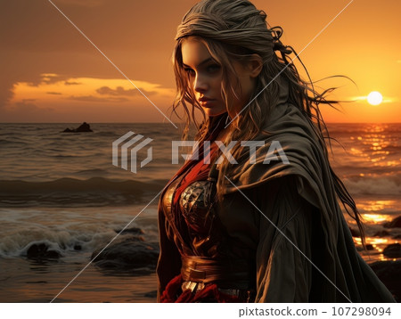 Biblical oil painting of the ascension of African Jesus Christ over the believers AI Biblical oil painting of the ascension of African Jesus Christ over the believers AI 107298094