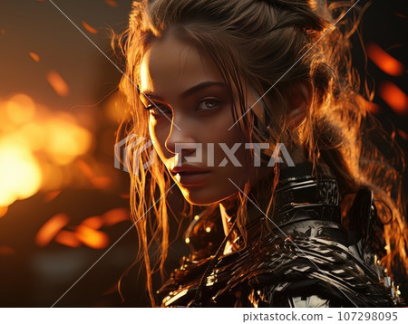 Biblical oil painting of the ascension of African Jesus Christ over the believers AI Biblical oil painting of the ascension of African Jesus Christ over the believers AI 107298095