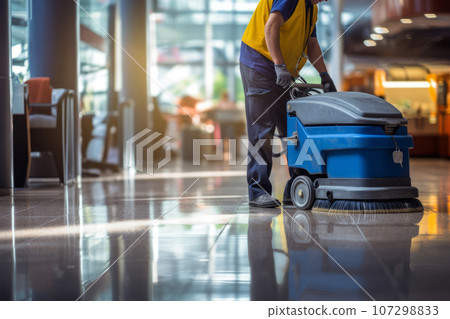 工人正在清潔建築物 AI 生成的圖像 AI 圖像 107298833