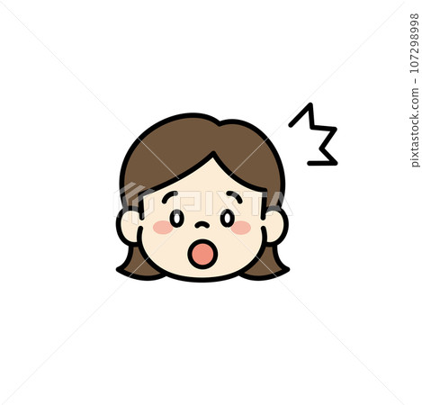 Child face icon illustration surprised Child face icon illustration surprised 107298998