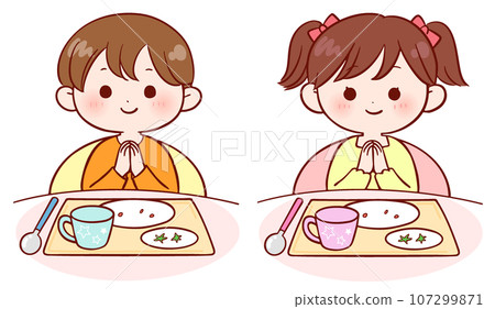 男孩和女孩吃晚餐(西餐) 男孩和女孩吃晚餐(西餐) 107299871