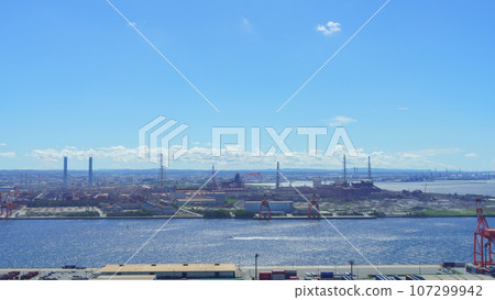 Chiba City/Soga industrial area seen from Chiba Port Tower Chiba City/Soga industrial area seen from Chiba Port Tower 107299942