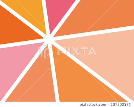 Geometric pattern warm colors 107300575