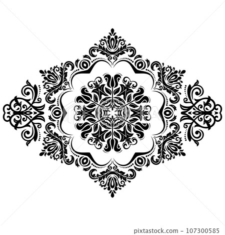 Classic Vector Fine Pattern With Various Arabesques 107300585