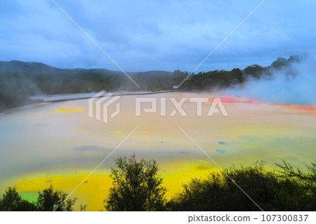 Artist Palette and Champagne Pool at Waiotapu Thermal Wonderland Artist Palette and Champagne Pool at Waiotapu Thermal Wonderland 107300837