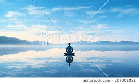 "Calmness of the heart" <Image generation AI> 107301851
