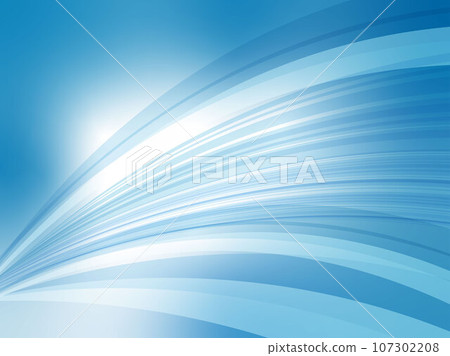 Technology image abstract background of vivid wavy stripes_light blue 107302208