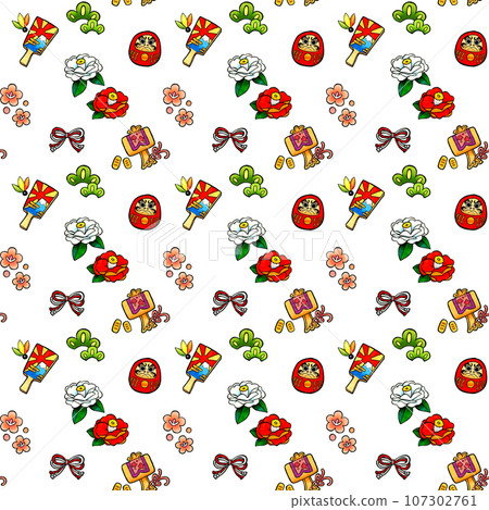 新年主題圖案手繪模擬圖 107302761