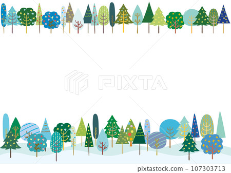 斯堪的納維亞風格冬季森林框架2 107303713