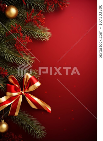 Christmas background AI generated image AI image 107303800