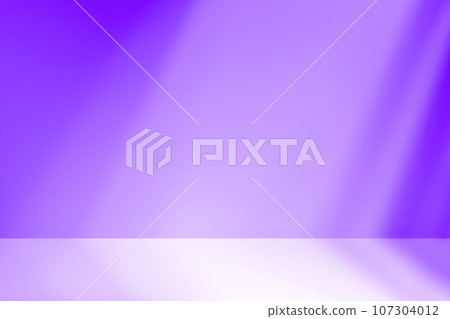 Purple mock up 3d room scene with natural window shadows overlay 107304012