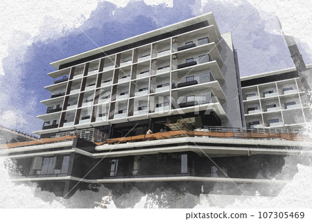 Watercolor style Achiterrasu Kurashiki Hotel/Commercial Building Kurashiki City, Okayama Prefecture 107305469