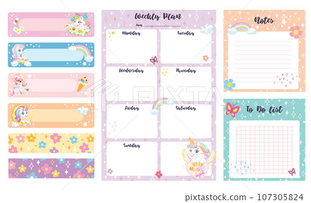 Planner | 2022 Planner | Weekly Planner | Hourly Planner | Custom Planner | Personal Planner | Life Planner | Planners | outlets Cute Unicorn