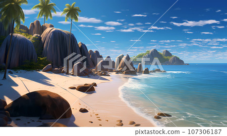 Beautiful tropical island Stock Photo