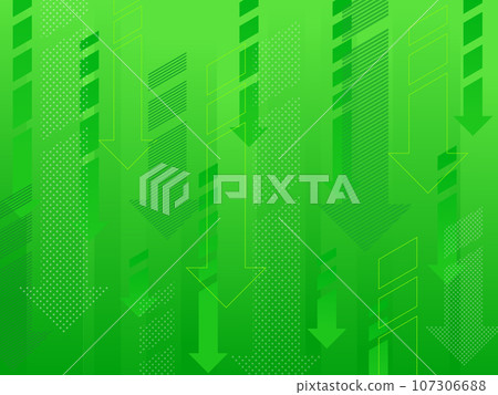 Background image Arrow gradation background Up/down Increase/decrease direction Green 107306688