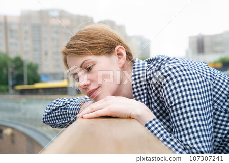 Pretty girl in the city 107307241