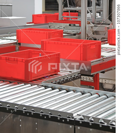 Crates Conveyor Rollers Transport Crates Conveyor Rollers Transport 107307866