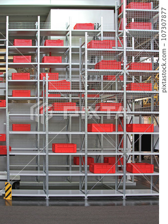 Plastic Crates Warehouse Shelf 107307877