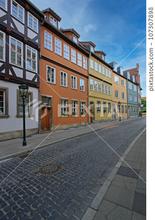 Colourful Street Houses Hannover Colourful Street Houses Hannover 107307898