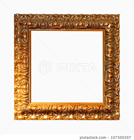 Golden frame square 107308397