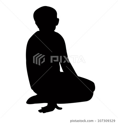a girl body silhouette vector a girl body silhouette vector 107309329