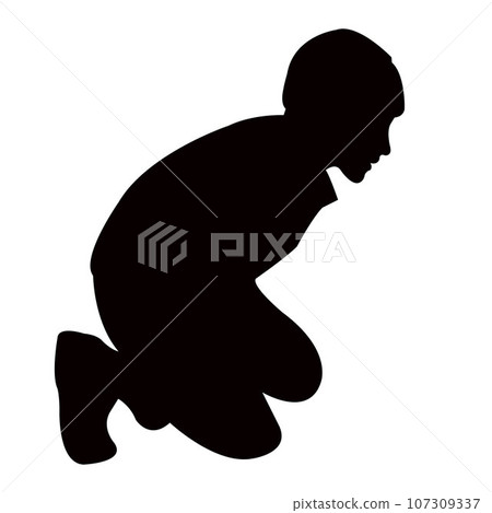 a child body silhouette vector a child body silhouette vector 107309337