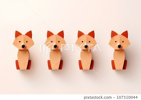 軟木製成的紅狐狸（3D） 107310044