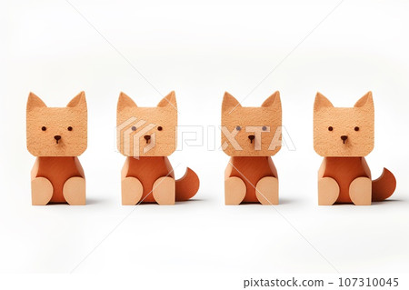 軟木製成的紅狐狸（3D） 107310045