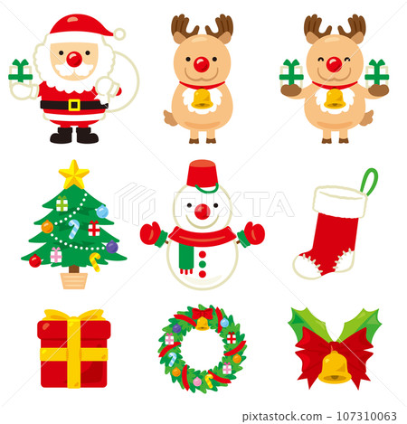 Christmas icon set Christmas icon set 107310063