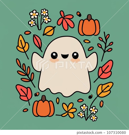 Halloween Ghost vector  107310080