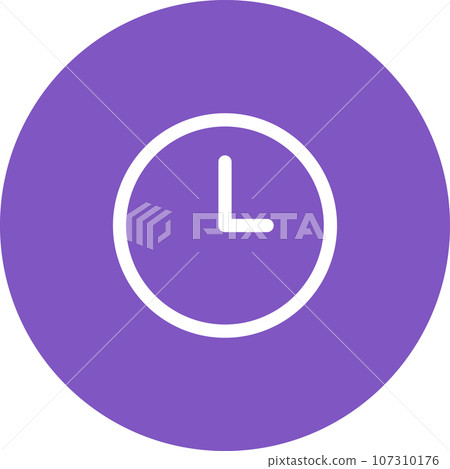 Simply rounded color office idea icon. 107310176