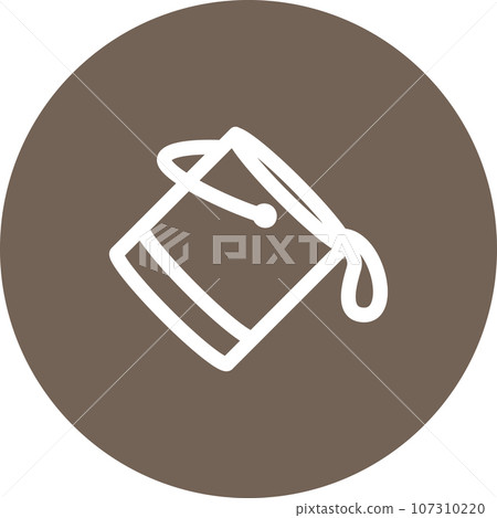 Simply rounded color office idea icon. Simply rounded color office idea icon. 107310220