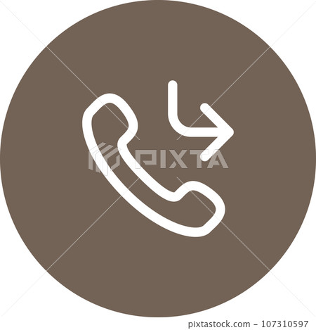 Simply rounded color office idea icon. 107310597