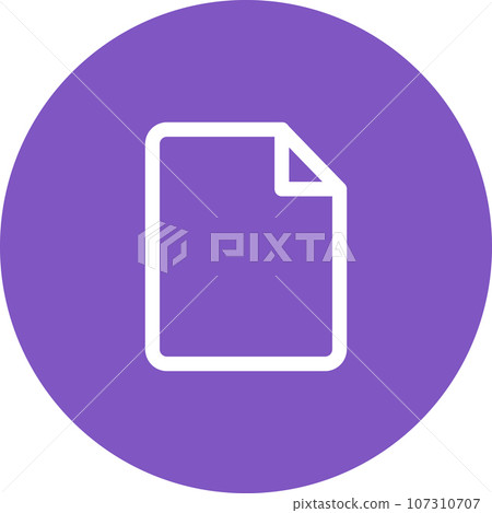 Simply rounded color office idea icon. Simply rounded color office idea icon. 107310707