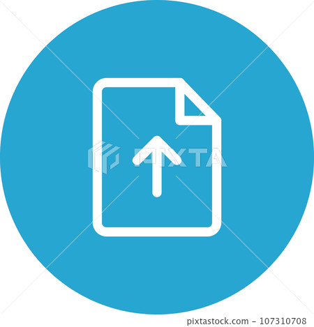 Simply rounded color office idea icon. 107310708