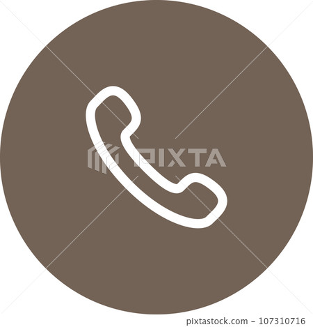 Simply rounded color office idea icon. 107310716